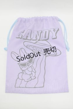 画像4: Candy Stripper / 巾着ポーチ  ピンク・パープル H-25-09-01-068-PU-ZA-KB-ZH