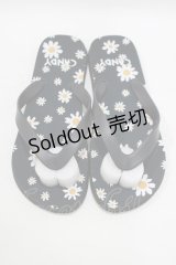 Candy Stripper / デイジービーチサンダル  ブラック H-25-09-01-069-PU-SH-KB-ZH