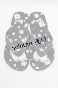 Candy Stripper / デイジービーチサンダル  ブラック H-25-09-01-069-PU-SH-KB-ZH