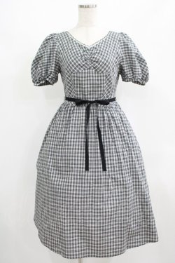 画像1: MILK / Tressy dress  ブラックチェック H-25-09-01-071-ML-OP-KB-ZH