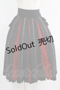 Ozz oneste / 霧蝶刺繍入り袴風プリーツスカート  黒 H-25-09-01-011-OO-SK-KB-ZH
