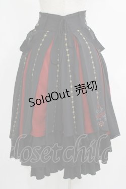 画像3: Ozz oneste / 霧蝶刺繍入り袴風プリーツスカート  黒 H-25-09-01-011-OO-SK-KB-ZH