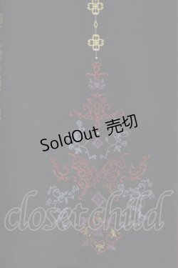 画像4: Ozz oneste / 霧蝶刺繍入り袴風プリーツスカート  黒 H-25-09-01-011-OO-SK-KB-ZH