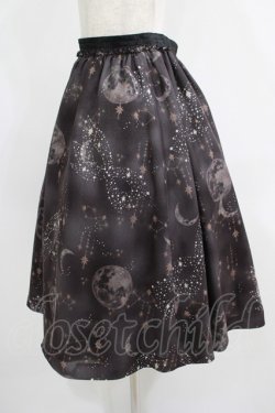 画像2: elements,H / moon printスカート  ブラック H-25-09-01-013-PU-SK-KB-ZH