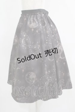 画像2: elements,H / moon printスカート  ブラック H-25-09-01-013-PU-SK-KB-ZH
