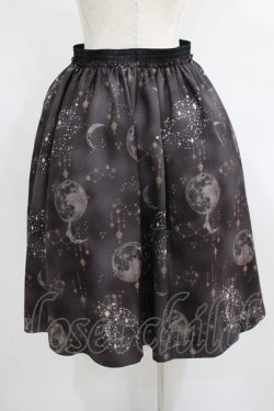 画像3: elements,H / moon printスカート  ブラック H-25-09-01-013-PU-SK-KB-ZH