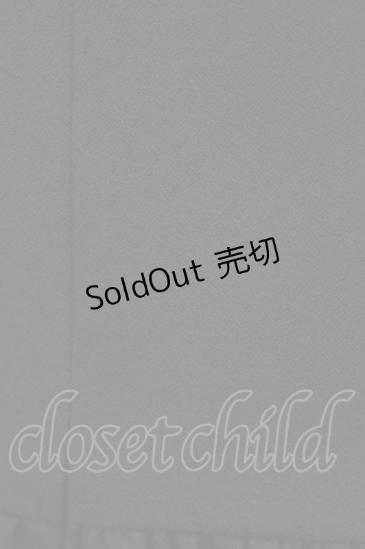 画像4: Moi-meme-Moitie / 別珍リボンロングワンピース  黒×青 H-25-09-01-002-MO-OP-KB-ZH (4)