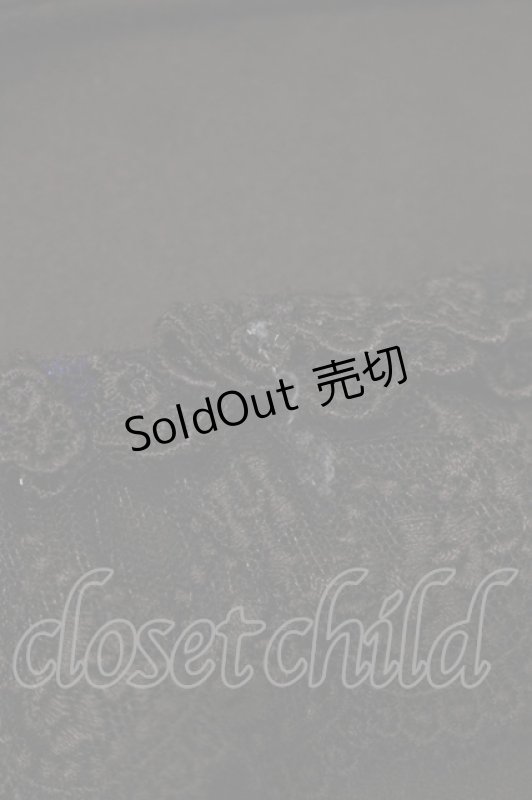 画像5: Moi-meme-Moitie / 別珍リボンロングワンピース  黒×青 H-25-09-01-002-MO-OP-KB-ZH (5)