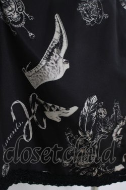 画像4: elements,H / ANTIQUE MOTIFワンピース  ブラック H-25-09-01-020-PU-OP-KB-ZH