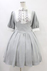 ATELIER PIERROT / Haunted Doll Dress  グレー×ホワイト H-25-09-02-1039-EL-OP-KB-ZH