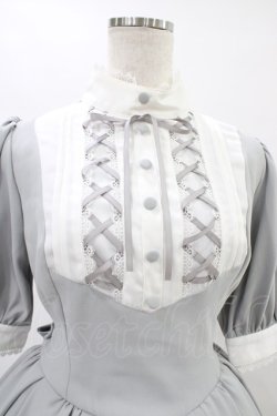 画像4: ATELIER PIERROT / Haunted Doll Dress  グレー×ホワイト H-25-09-02-1039-EL-OP-KB-ZH