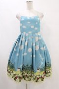 Emily Temple cute / Sheep Dreamキャミワンピース  サックス H-25-09-02-1045-ET-OP-KB-ZH