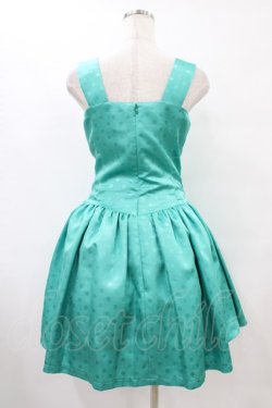 画像2: pays des fees  / ドットジャガードリボンワンピース 9号 ターコイズ H-25-09-02-1050-PU-OP-KB-ZH