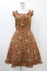 MILK / チェリーローズワンピース  キャラメル H-25-09-02-1051-ML-OP-KB-ZH