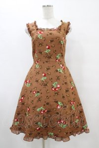 MILK / チェリーローズワンピース  キャラメル H-25-09-02-1051-ML-OP-KB-ZH