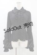 ATELIER PIERROT / ルイーズジャボタイブラウス  黒 H-25-09-02-1057-EL-BL-KB-ZH