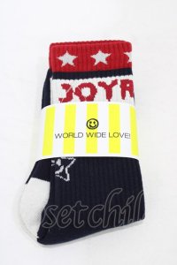 WORLD WIDE LOVE！(Rydia) / JAOYRIDERソックス  ネイビー H-25-09-02-1009-PU-ZA-KB-ZH