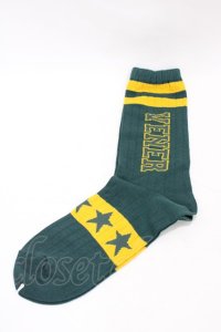 Candy Stripper / YENER RIB SOX  グリーン H-25-09-02-1013-PU-ZA-KB-ZH