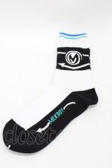 MILKBOY / Arrow socks  白×黒 H-25-09-02-1015-MB-ZA-KB-ZH