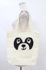 Candy Stripper / プリントトートバッグ  アイボリー H-25-09-02-1033-PU-BG-KB-ZH