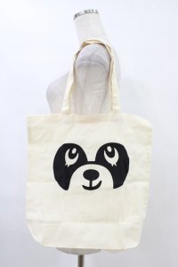 Candy Stripper / プリントトートバッグ  アイボリー H-25-09-02-1033-PU-BG-KB-ZH