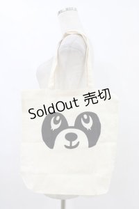 Candy Stripper / プリントトートバッグ  アイボリー H-25-09-02-1033-PU-BG-KB-ZH