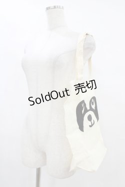 画像2: Candy Stripper / プリントトートバッグ  アイボリー H-25-09-02-1033-PU-BG-KB-ZH