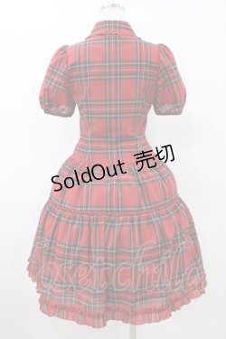 画像2: JESUS DIAMANTE / チェックティアードワンピース 40 レッド H-25-09-03-1031-JE-OP-NS-ZH