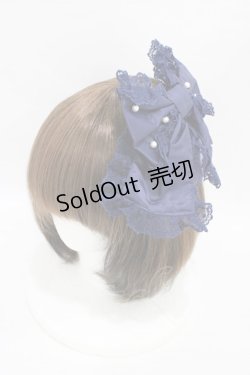 画像1: Angelic Pretty / エレガントパールリボンバレッタ  ネイビー H-25-09-03-1006-AP-AC-NS-ZH