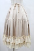 axes femme kawaii / ミディフリルペチスカート M 生成り H-25-09-03-1036-AX-SK-NS-ZH
