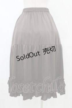 画像2: axes femme kawaii / ミディフリルペチスカート M ブラウン H-25-09-03-1038-AX-SK-NS-ZH