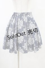 evelyn / 花柄スカート Free ネイビー H-25-09-03-1039-LO-SK-NS-ZH