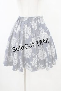 evelyn / 花柄スカート Free ネイビー H-25-09-03-1039-LO-SK-NS-ZH