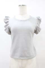 evelyn / フリルニットベスト Free グレー H-25-09-03-1044-LO-TO-NS-ZH