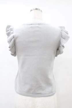 画像2: evelyn / フリルニットベスト Free グレー H-25-09-03-1044-LO-TO-NS-ZH