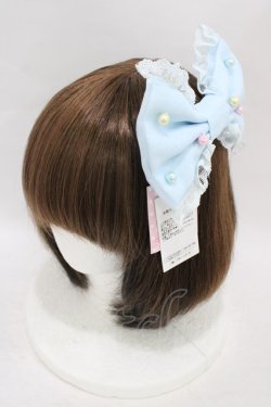 画像1: Angelic Pretty / カラフルパールバレッタ  サックス H-25-09-03-1008-AP-AC-NS-ZH