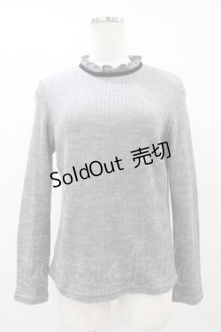 画像1: mon lily / ハイネックトップス L グレー H-25-09-03-1054-LO-TO-NS-ZH