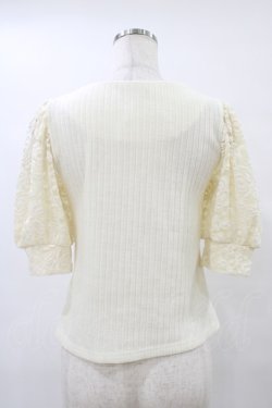 画像2: evelyn / レース切替ニットトップス Free アイボリー H-25-09-03-1057-LO-TO-NS-ZH