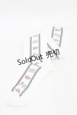 画像1: ALICE and the PIRATES / Masquerade Theaterオーバーニーソックス  オフ H-25-09-03-1010-PA-ZA-NS-ZH