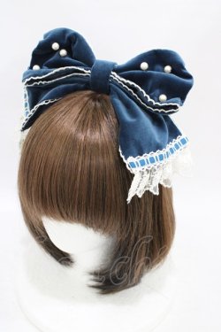 画像1: Angelic Pretty / エレガント別珍カチューシャ  グリーン H-25-09-03-1002-AP-AC-NS-ZH