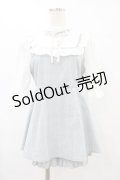 NOEMIE / レースヨークフリルセットアップ M ブルー H-25-09-03-1014-0-OP-NS-ZH