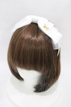 画像1: Angelic Pretty / Tea Timeリボンカチューシャ  シロ H-25-09-03-1003-AP-AC-NS-ZH