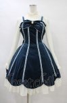 画像1: Angelic Pretty / エレガント別珍鳥籠ワンピース Free グリーン H-25-09-03-1020-AP-OP-NS-ZH (1)