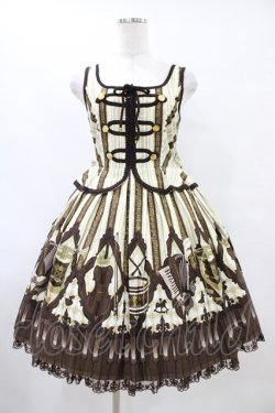 画像1: Angelic Pretty / カルテットショコラナポレオンジャンパースカート Free アイボリー H-25-09-03-1026-AP-OP-NS-ZH