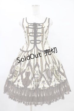 画像1: Angelic Pretty / カルテットショコラナポレオンジャンパースカート Free アイボリー H-25-09-03-1026-AP-OP-NS-ZH