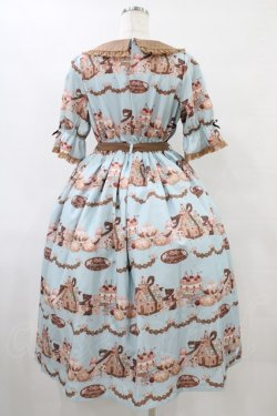 画像2: axes femme kawaii / お菓子の家柄ワンピース M サックス H-25-09-03-1029-AX-BL-NS-ZH