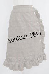 MILK / ブラウニースカート  ブラウングレンチェック H-25-09-04-038-ML-SK-KB-ZH