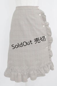 MILK / ブラウニースカート  ブラウングレンチェック H-25-09-04-038-ML-SK-KB-ZH