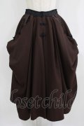 Qutie Frash / 袴ロングスカート  茶 H-25-09-04-040-QU-SK-KB-ZH