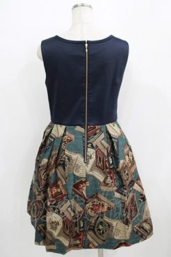 画像3: Jane Marple / フェアリーテイルBOOKビスチェドレス  ブルーグレイ×ネイビー H-25-09-04-041-JM-OP-KB-ZH